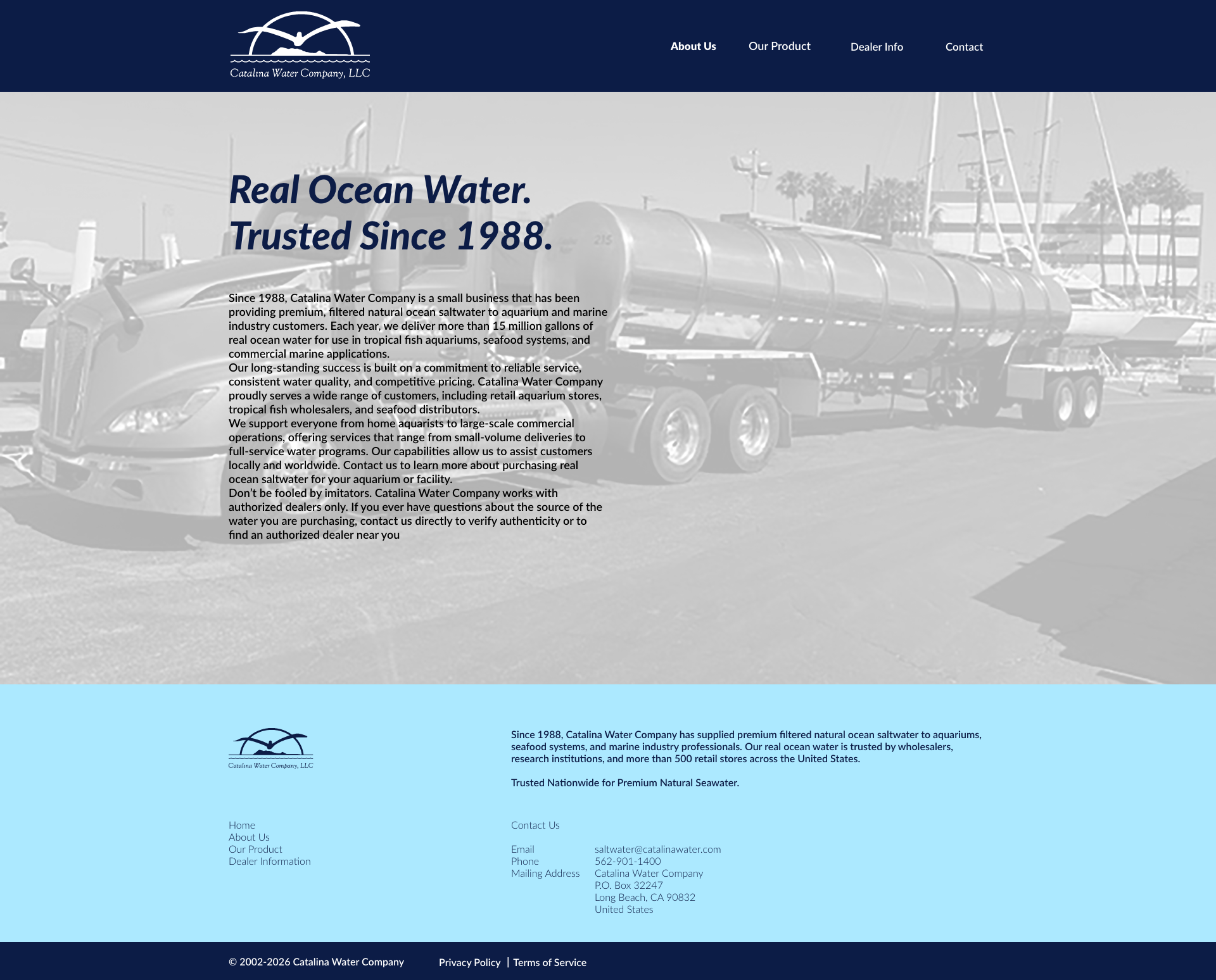 Catalina Water Company - Real Ocean Water Since 1988 | Catalina Water Company