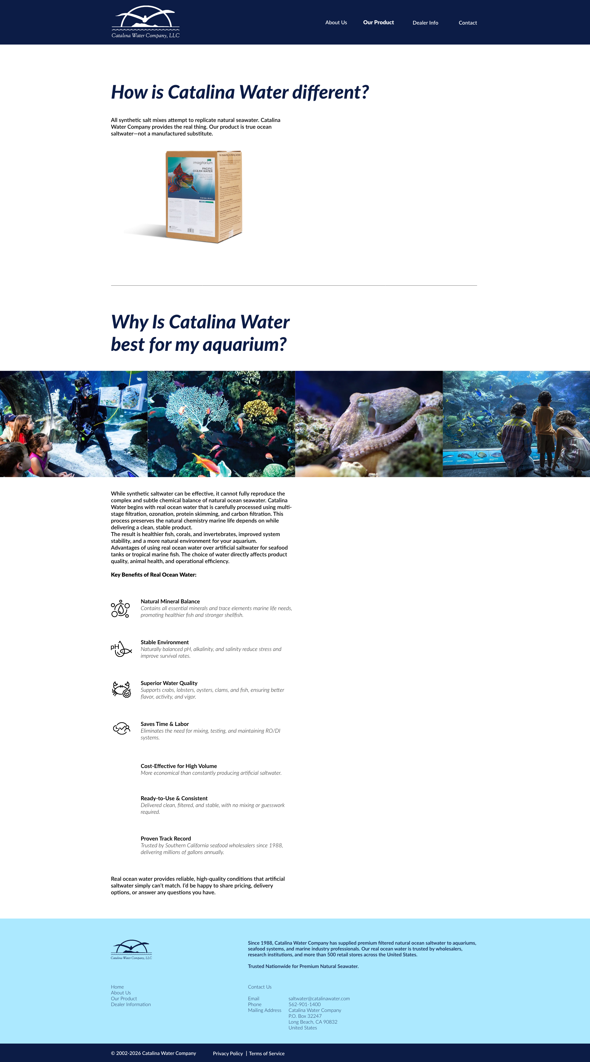 Catalina Water Company - Real Ocean Water Since 1988 | 纯净海洋水品牌